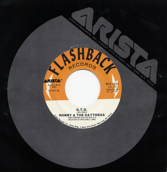 G.T.O. - (Ghost) Riders In The Sky 7inch, 45rpm, PS
