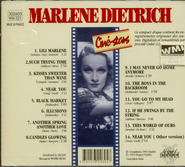 3. Bild von Marlene Dietrich: Ciné-Stars (CD)