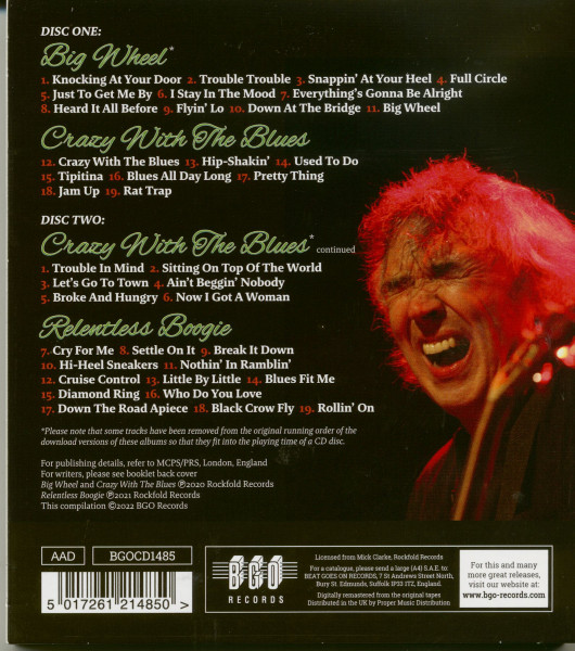 Big Wheel,Crazy With the Blues,Relentless (2-CD)
