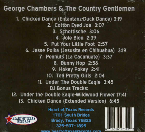 George Chambers And The Country Gentlemen - Dance Time In Texas (CD)