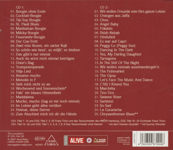 Boogie Ohne Ende - Legendäre deutsche Tanzorchester (2-CD)