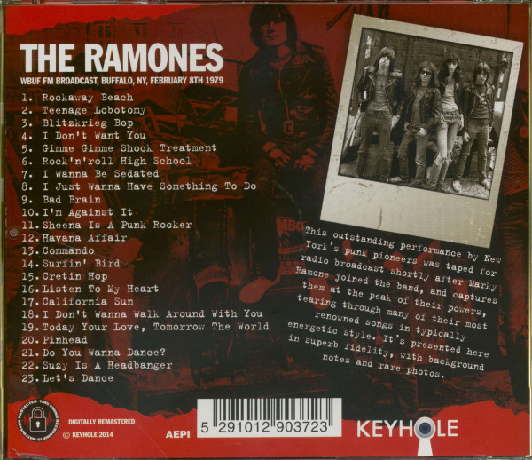 3. Bild von RAMONES: WBUF FM Broadcast, Buffalo, NY, February 8th 1979 (CD)
