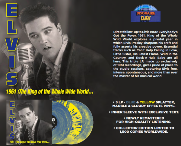 King Of The Whole Wide World ... 1961 (3-LP, colored Vinyl, Ltd.)