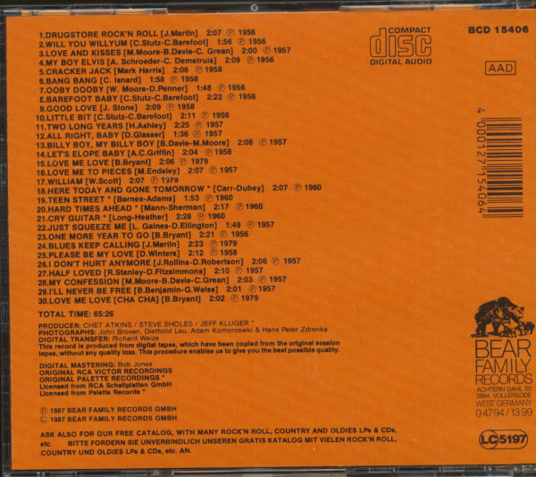 The Female Elvis - Complete Recordings 1956-60 (CD)