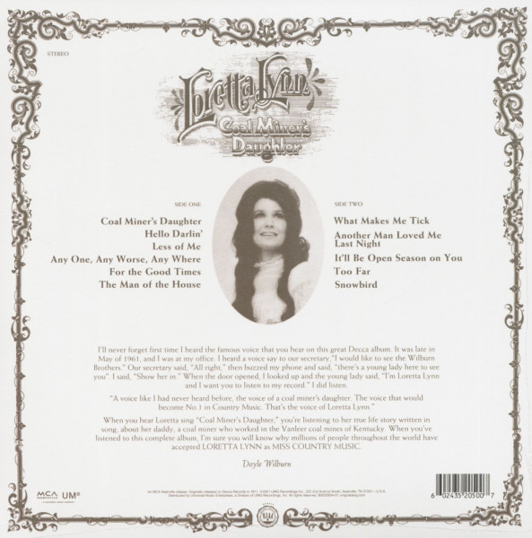 Coal Miner's Daughter (LP)