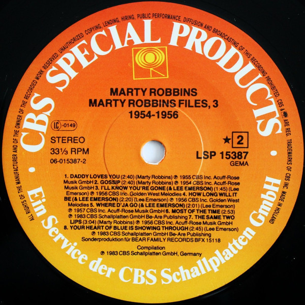 The Marty Robbins Files, Vol.3 (LP)