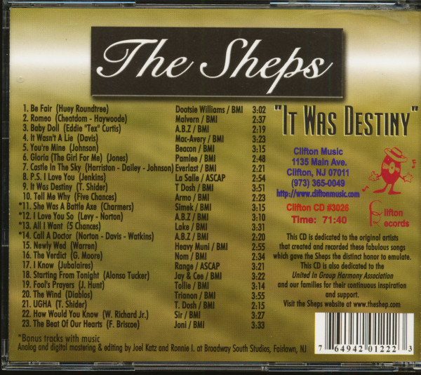 It Was Destiny (CD)