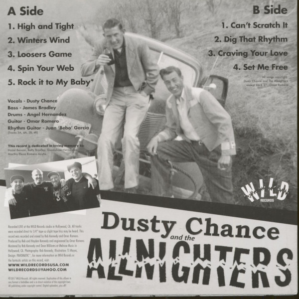 Dusty Chance & The Allnighters (LP, 10inch)