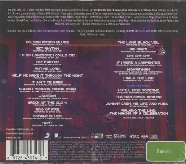 We Walk The Line - A Celebration Of The Music Of Johnny Cash (CD+DVD)