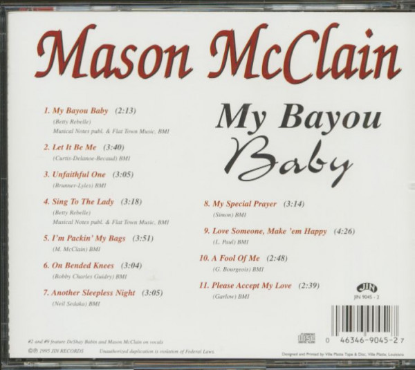My Bayou Baby (CD)