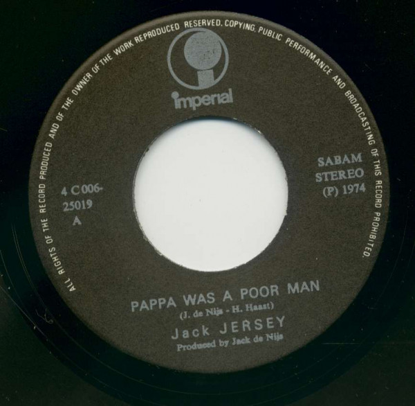 Pappa Was A Poor Man - No Regrets (7inch, 45rpm, PS)