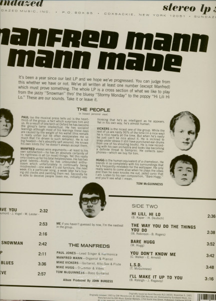 Mann Made (LP, 180g Vinyl, Stereo)