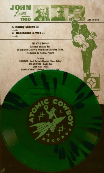 Happy Ending - Heartache & Woe (7inch, 45rpm, Green Splatter Vinyl, SC, Ltd.)