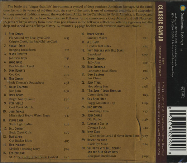 Classic Banjo From Smithsonian Folkways (CD)
