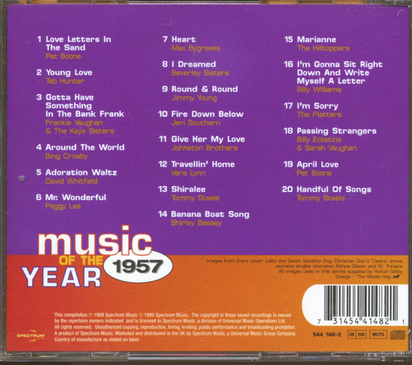 Music Of The Year - 1957 (CD)
