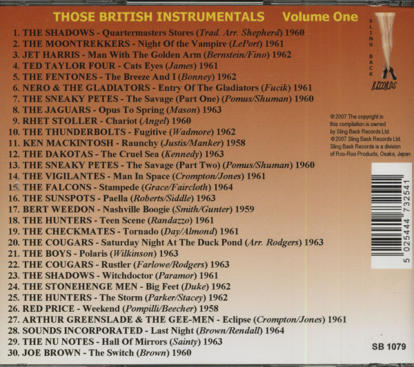 Those British Instrumentals Vol.1 (CD)