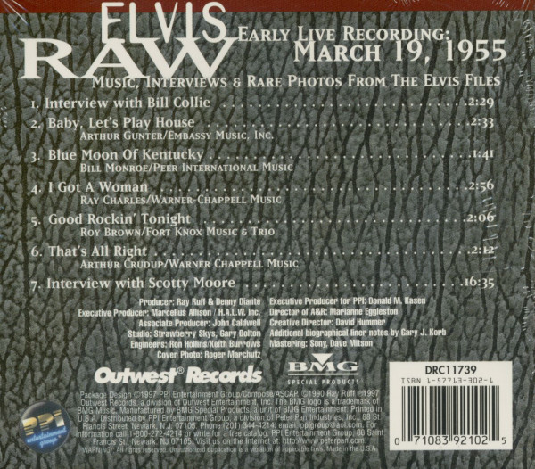 Raw Elvis - Early Live Recording - Collector's Series (CD)
