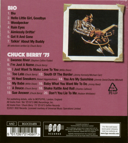 Bio - Chuck Berry 75 (CD)