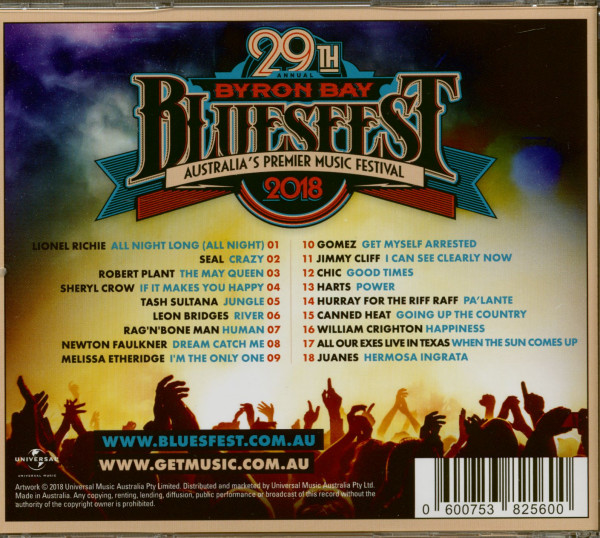 Byron Bay Bluesfest 2018 - 29th Annual (CD)