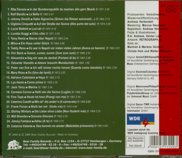 4. Bild von Various - Schlager: Bella Musica - Stars & Hits aus Italien Folge 2 (CD)