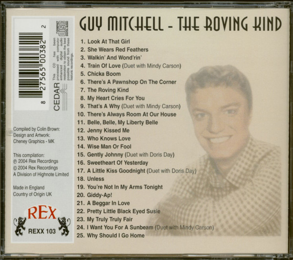 3. Bild von Guy Mitchell: The Roving Kind (CD)