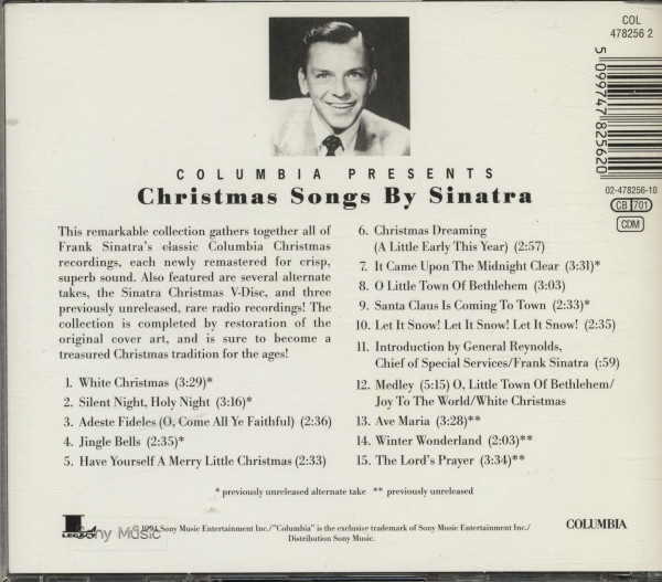 Christmas Songs By Sinatra (CD)