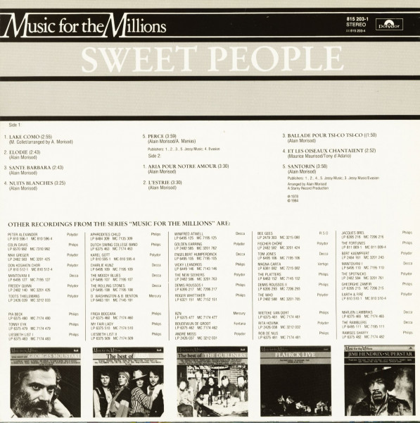 Music For The Millions - Sweet People (LP)