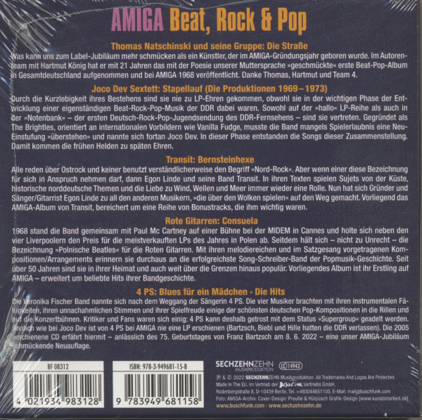 AMIGA Beat, Rock & Pop (5-CD Box)
