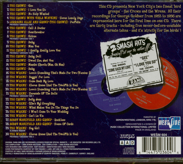 Strictly For The Birds - The Crowns & The Wrens (CD)
