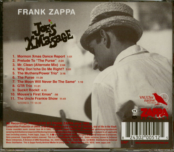Joe's XMasage (CD)