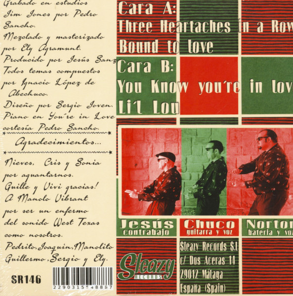 Three Heartaches In A Row (7inch, EP, 45prm, PC)