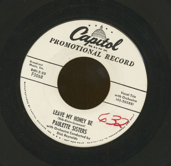 Dream Boat - Leave My Honey Be (7inch, 45rpm)