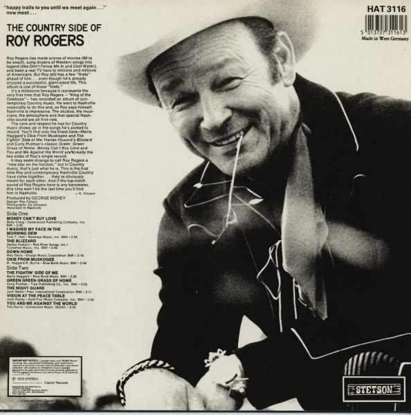 The Country Side Of Roy Rogers (LP)