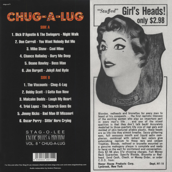 Chug-A-Lug - Exotic Blues & Rhythm Vol.8 (25cm Vinyl LP)