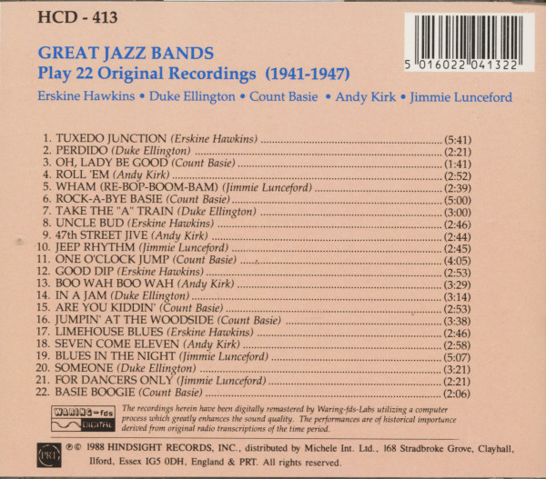 Great Jazz Bands - 22 Original Recordings (CD)
