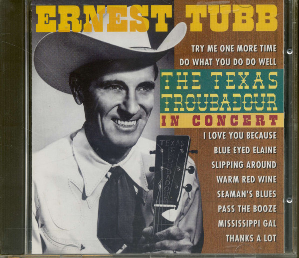 Texas Troubadour In Concert (CD) Texas Troubadour In Concert (CD)