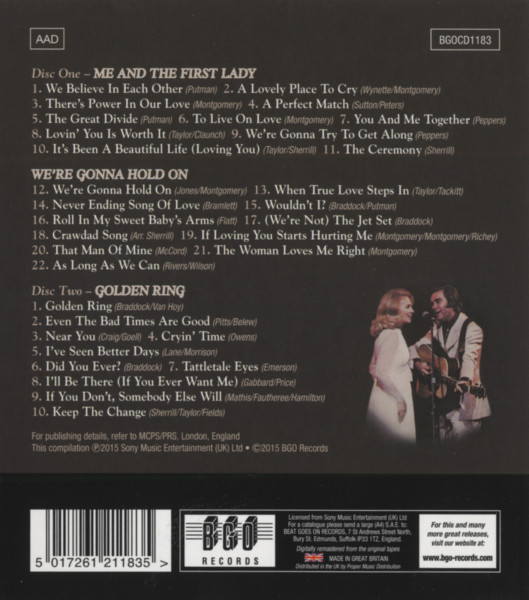 Me & The First Lady - We're Gonna Hold On - Golden Ring (2-CD)