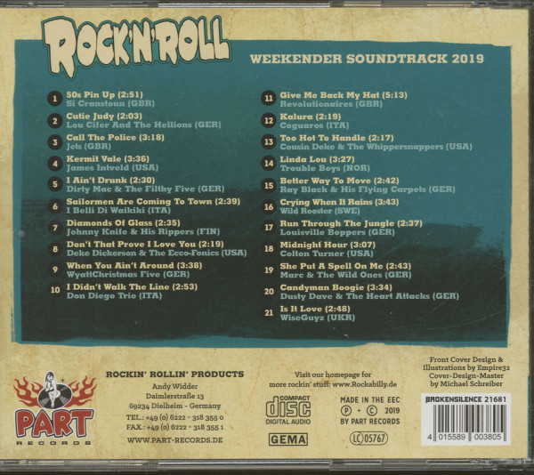 Rock'N'Roll Weekender 2019 - 20th Anniversary (CD)