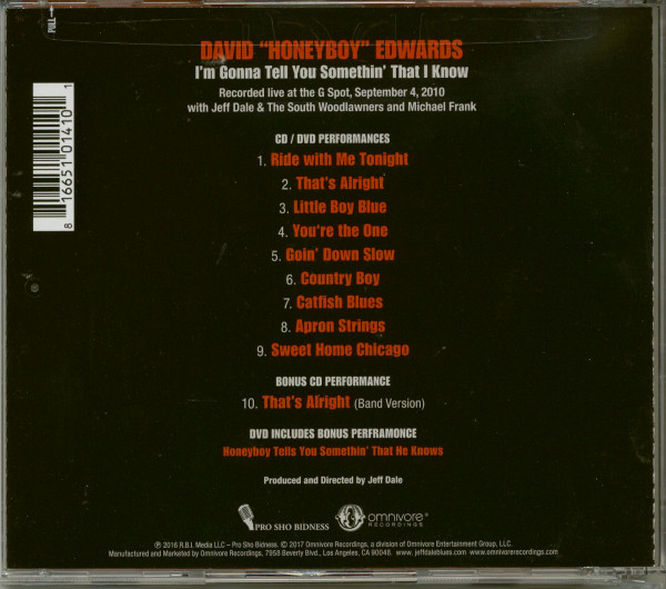I'm Gonna Tell You Somethin That I Know: Live At The G Spot (CD,DVD)