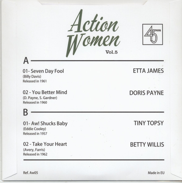 Action Women Vol.5 - A female Soul Rhythm&Blues Explosion! (7inch, 45rpm, EP)