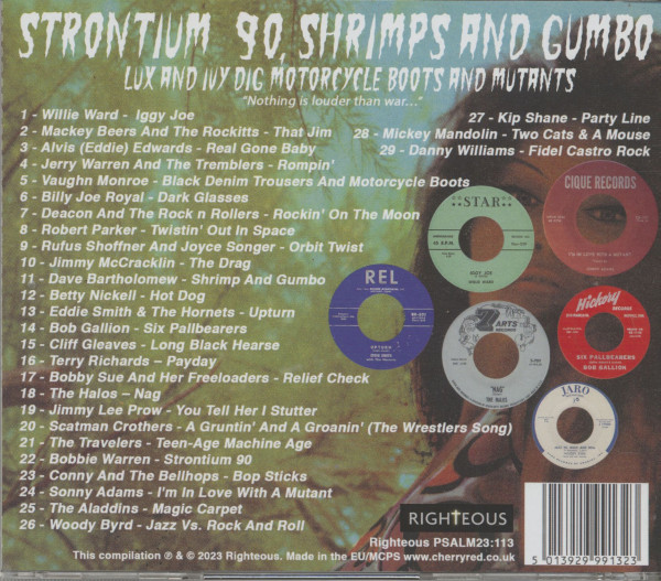 Strontium 90 - Shrimps & Gumbo - Lux & Ivy Dig Motorcycle Boots And Mutants (CD)