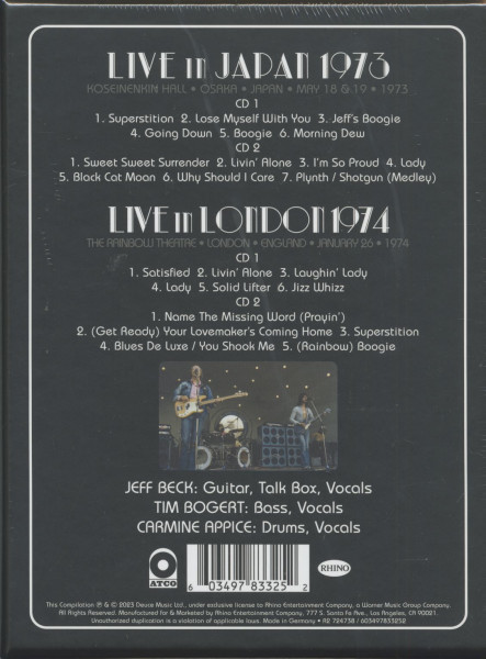 Live In Japan 1973 - Live In London 1974 (4-CD + 1 Hardbound Book))