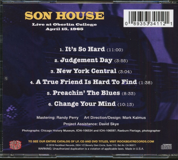 Live Oberlin College, April 15, 1965 (CD)
