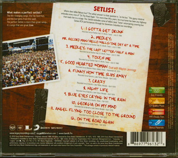 Setlist: The Very Best Of Willie Nelson - Live (CD)