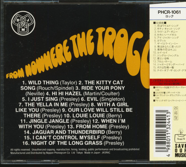 From Nowhere The Troggs (CD, Japan)