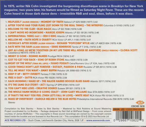 Tribal Rites Of The New Saturday Night - Brooklyn Disco 1974-5 (CD)
