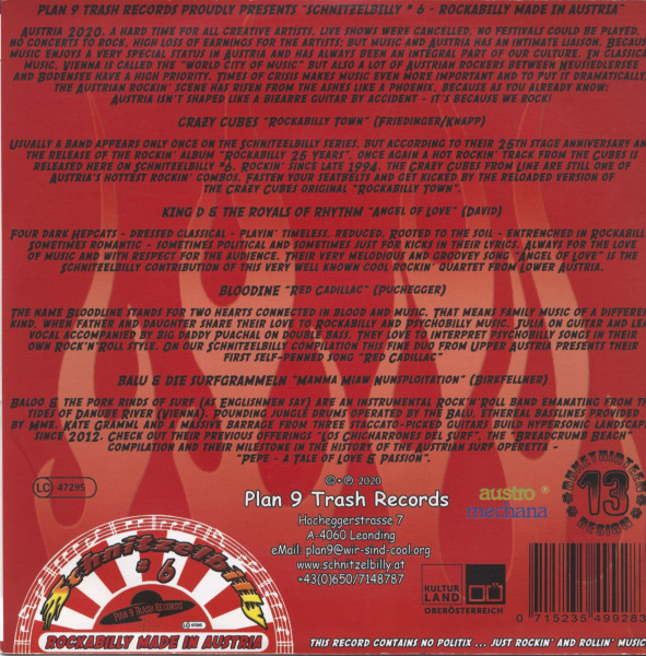 Schnitzelbilly No.6 - Rockabilly Made In Austria (7inch, EP, 33rpm, Ltd.)