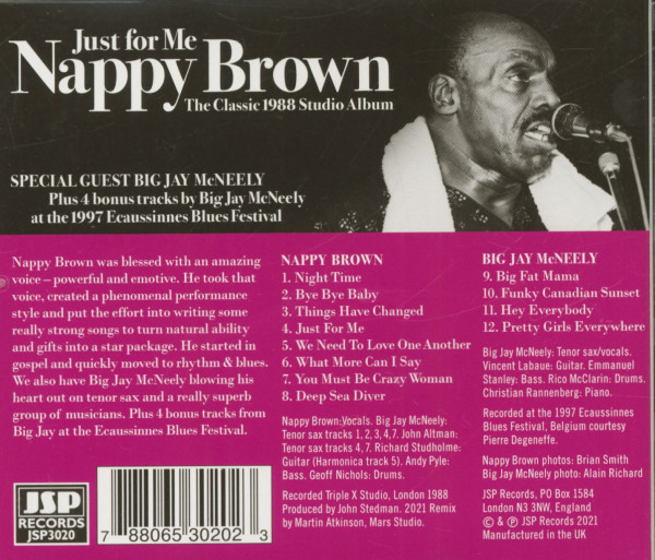 Just For Me - The Classic 1988 Studio Album (CD)