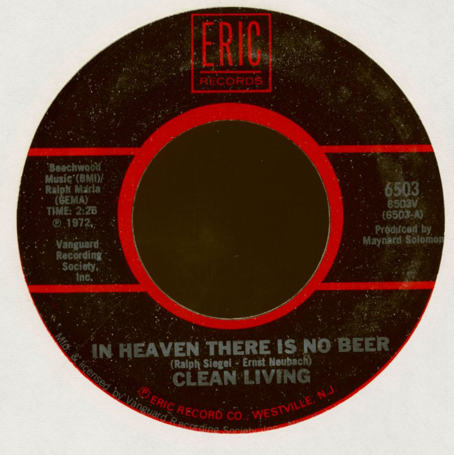 Clean Living / Benny Bell - In Heaven There Is No Beer- Shaving Cream (7inch, 45rpm)