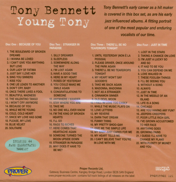 3. Bild von Tony Bennett: Young Tony (4-CD)